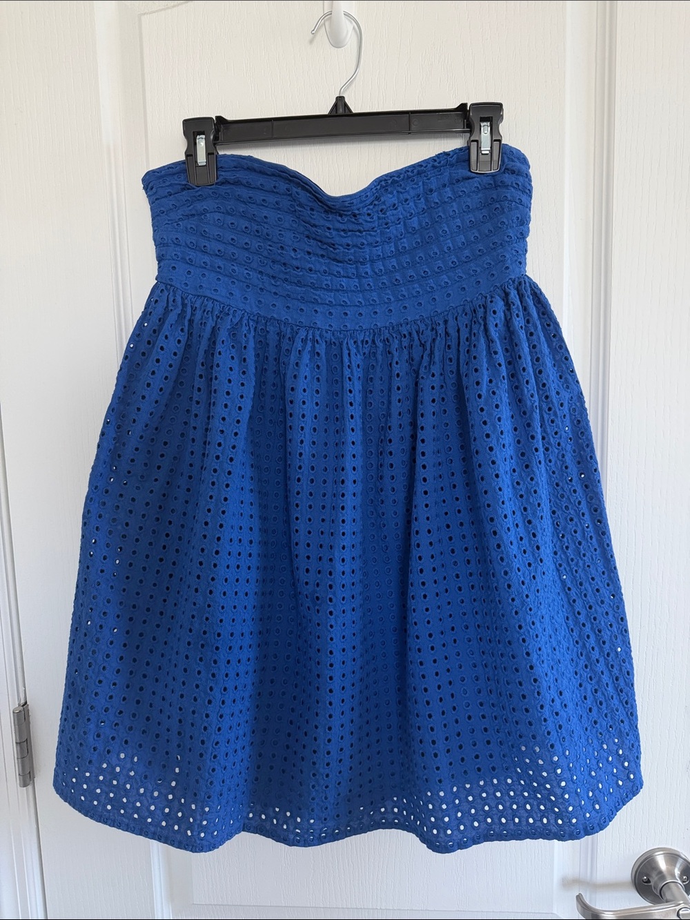 Rewind Royal Blue Eyelet Dress Medium